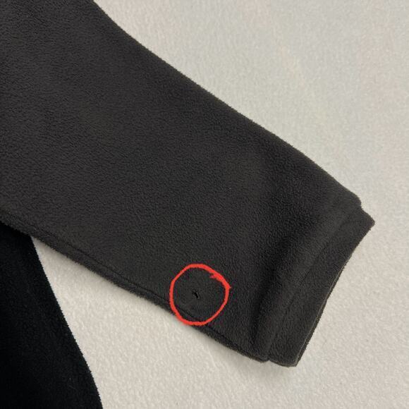 The North‎ Face Men's Size Small Grey/ Black Full Zip-Up Fleece Jacket - Picture 7 of 12